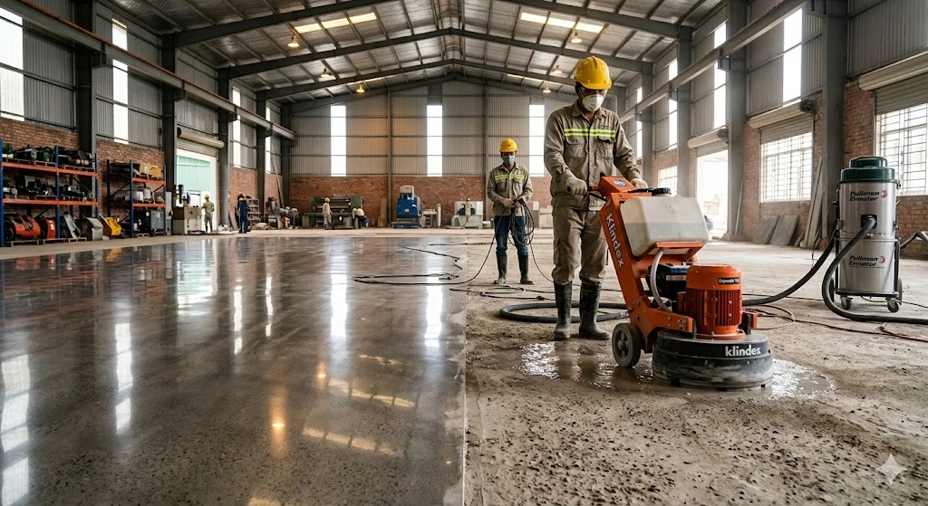 Đánh bóng sàn bê tông Huế