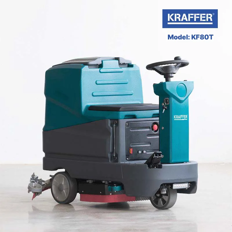 Máy chà sàn ngồi lái KRAFFER KF80T dùng bình