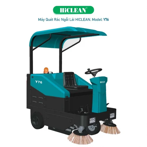 Máy quét rác ngồi lái HiClean Y76 dùng bình