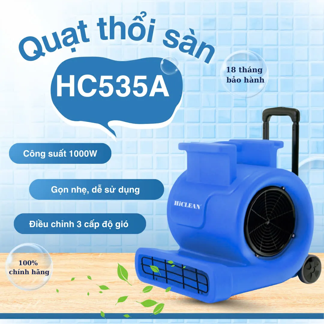 Quạt thổi thảm HiClean HC535A