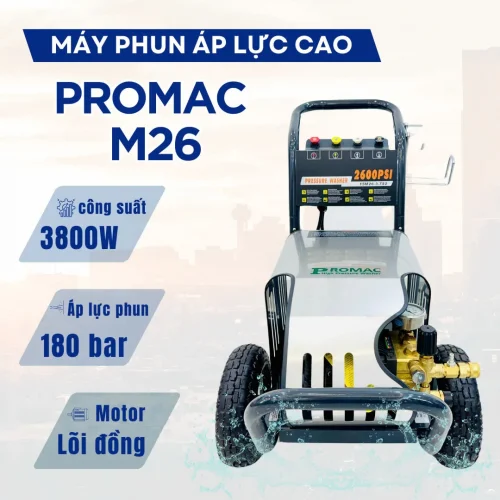 Máy phun rửa áp lực cao Promac M26