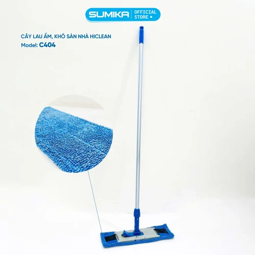 Cây lau sàn nhà khô và ướt HiClean C404, cán dài 1.5m