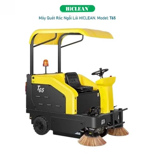 Máy quét rác ngồi lái HiClean T65 dùng bình