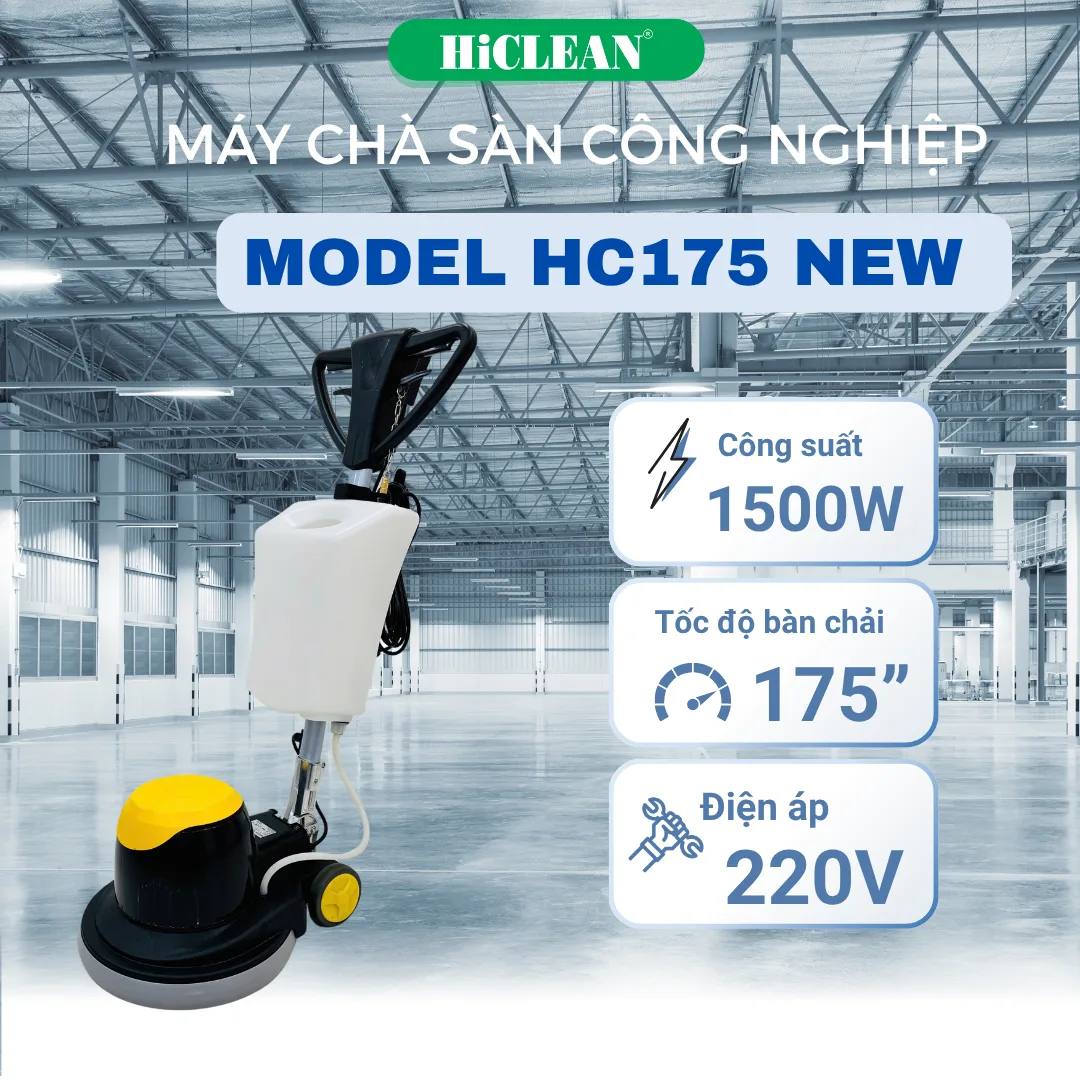 Máy chà sàn đơn HiClean HC175 NEW