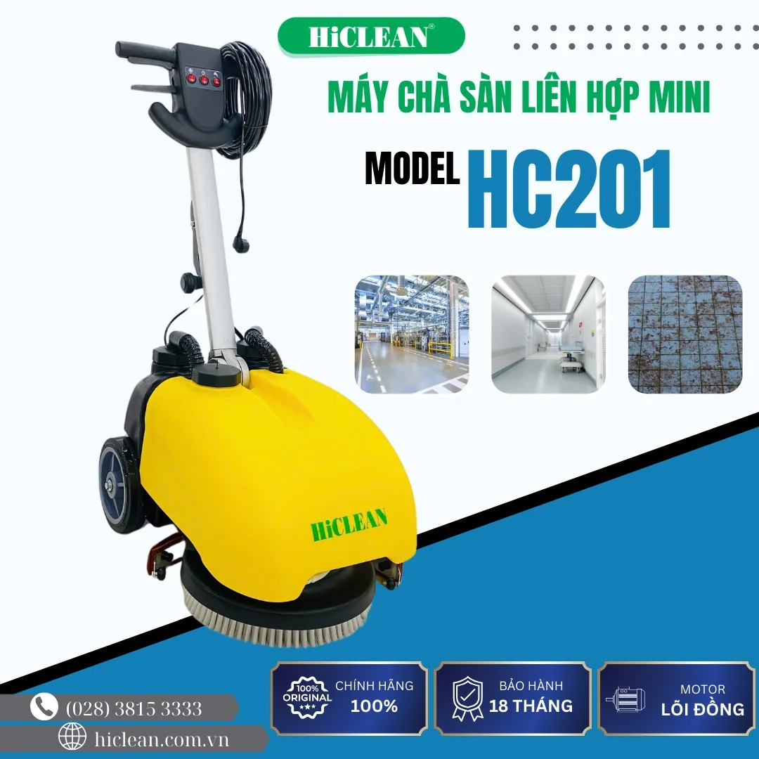 Máy chà sàn liên hợp mini HiClean HC 201