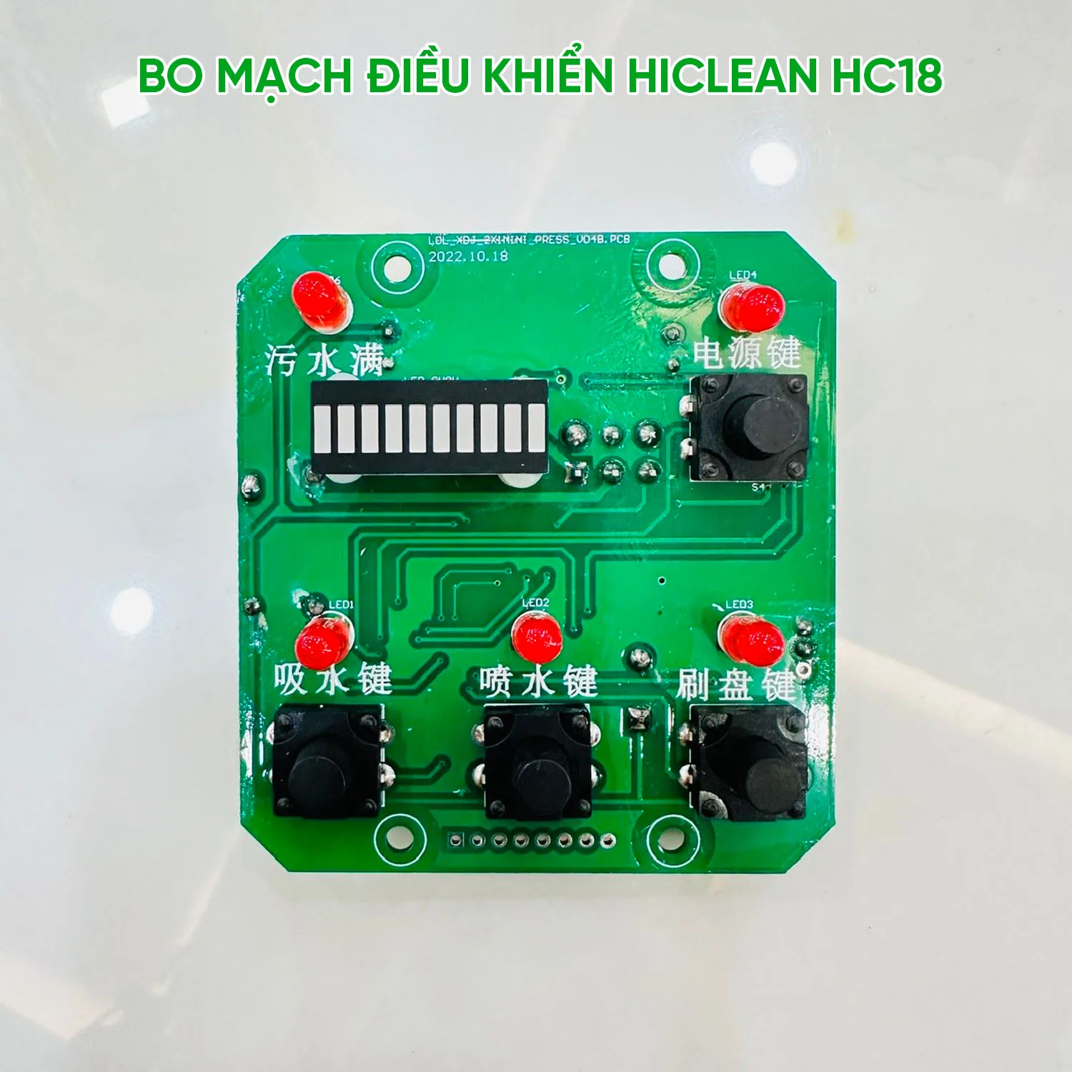 Bo mạch điều khiển máy chà sàn HiClean HC18