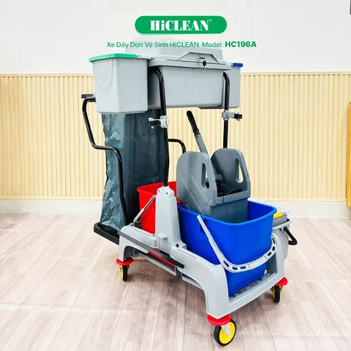 Xe đẩy làm vệ sinh HiClean HC196A