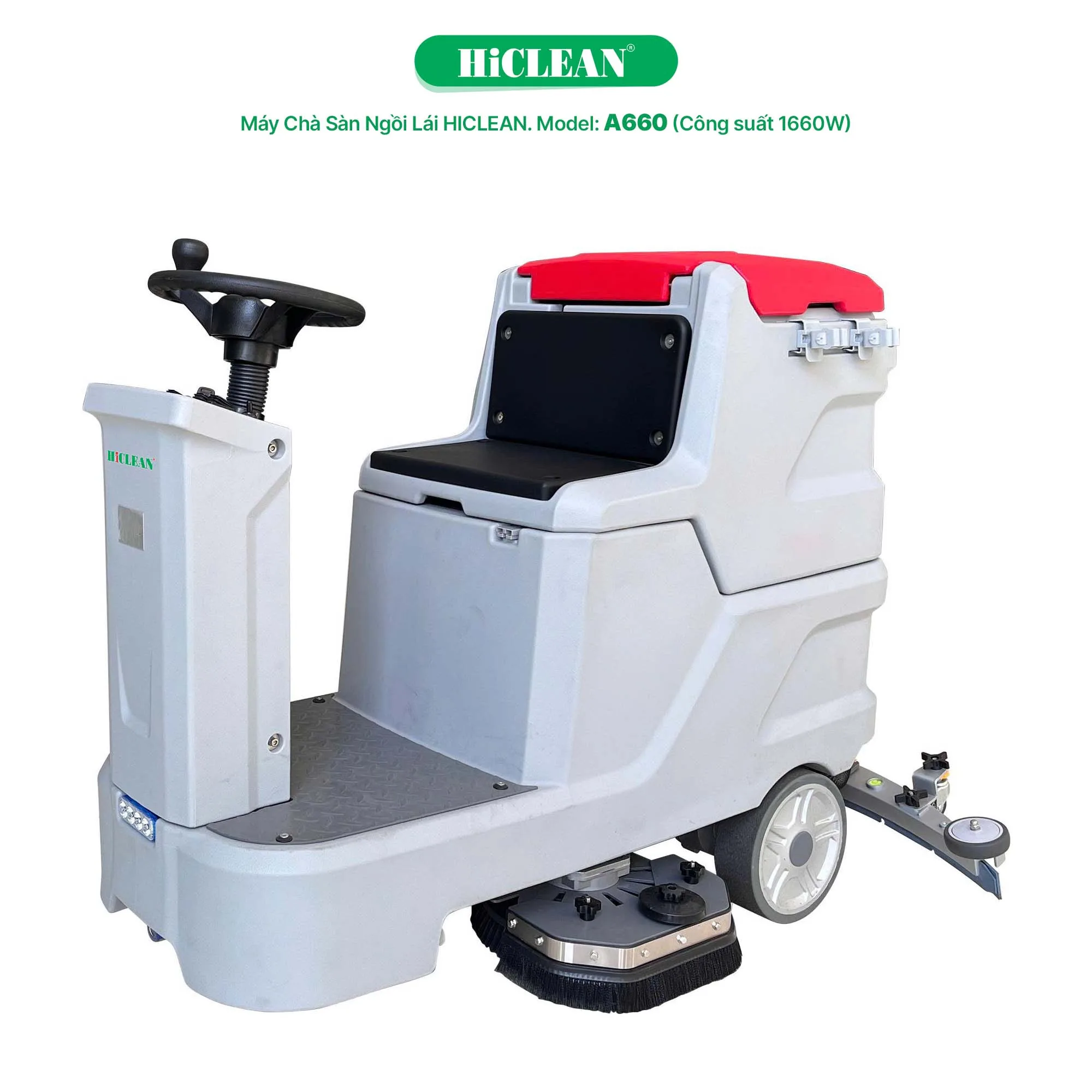 Máy chà sàn ngồi lái HiClean A660, công suất 1660W