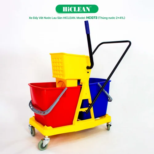 Xe vắt nước lau nhà 2 ngăn HiClean HC073