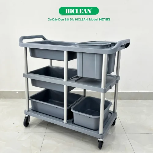 Xe đẩy phục vụ bàn HiClean HC183