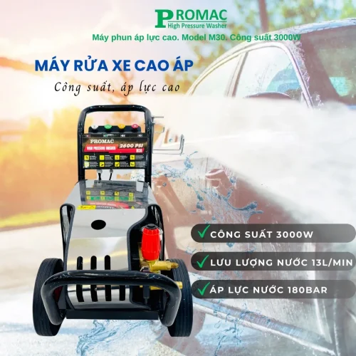 Máy rửa xe áp lực cao Promac M30