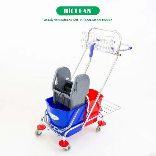 Xe ép nước lau nhà 2 xô HiClean HC 087