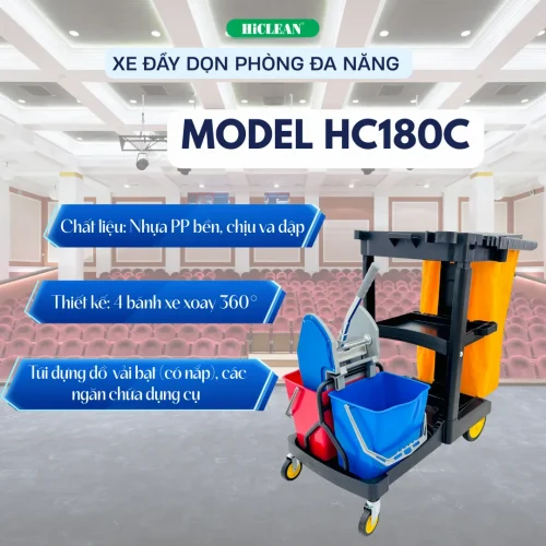 Xe dọn phòng khách sạn HiClean HC 180C