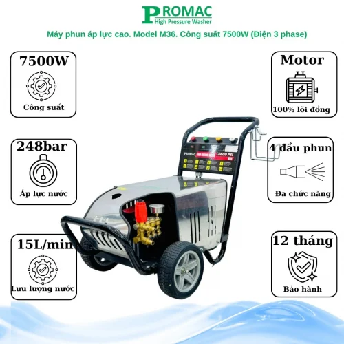 Máy rửa xe cao áp Promac M36