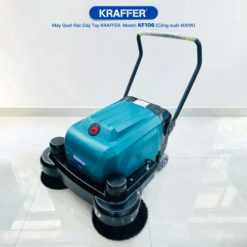 Máy quét rác đẩy tay KRAFFER KF106 dùng bình