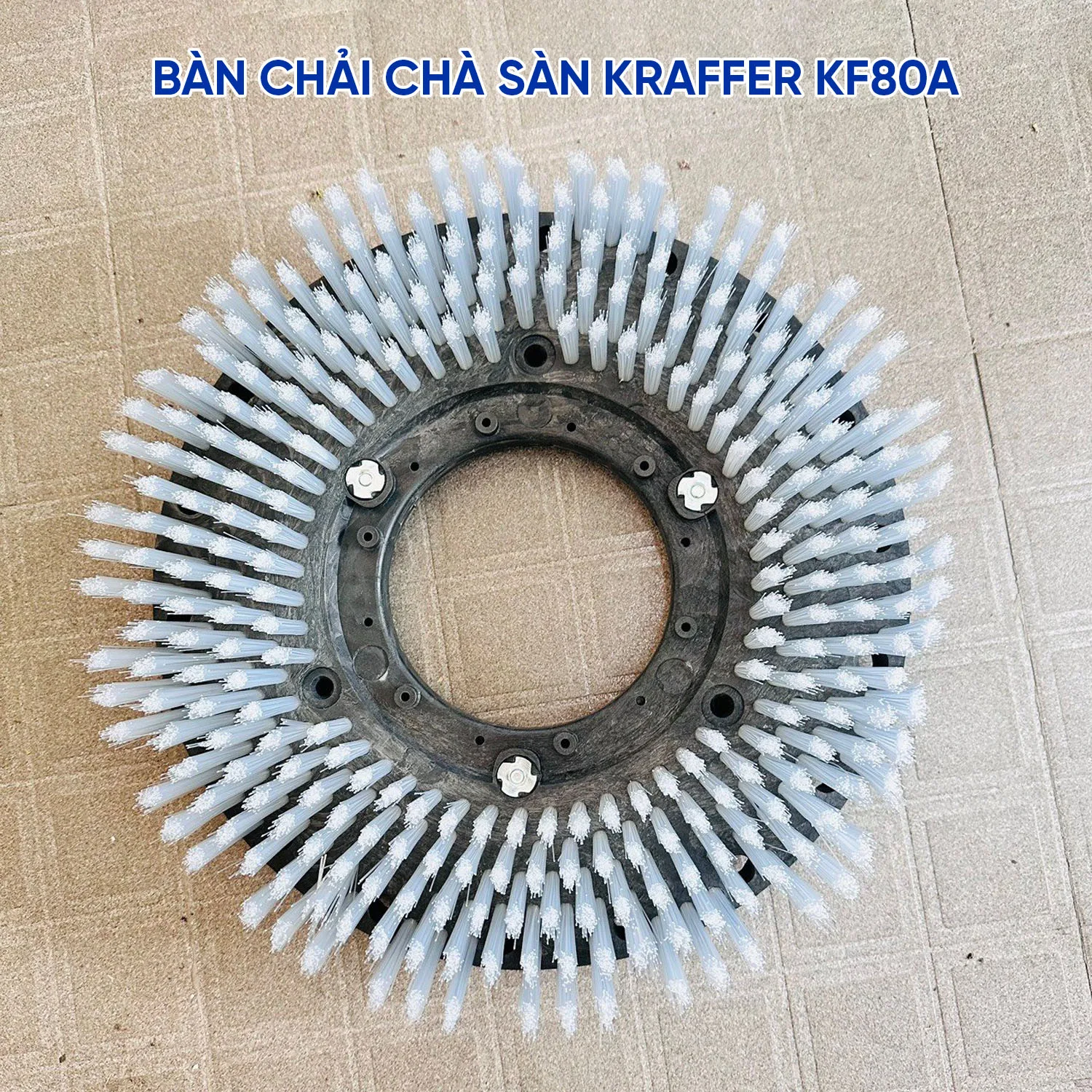 Bàn chải máy chà sàn ngồi lái Kraffer KF80A
