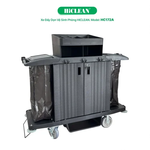 Xe đẩy dọn phòng khách sạn HiClean HC172A