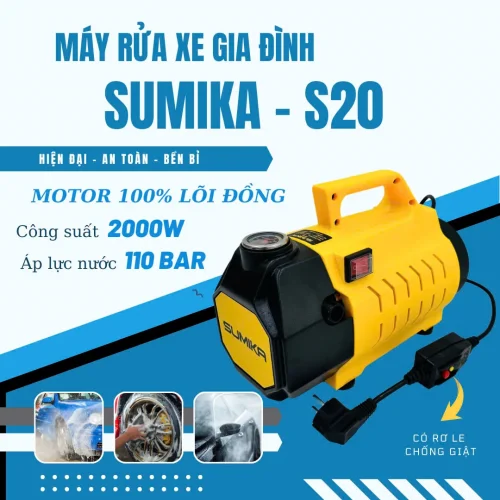 Máy phun áp lực SUMIKA S20, công suất 2000W