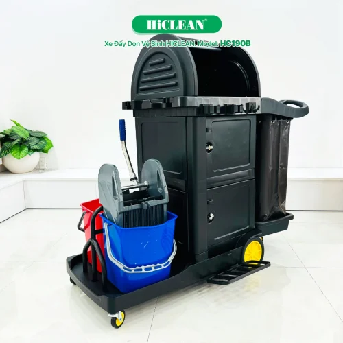 Xe đẩy làm vệ sinh HiClean HC190B
