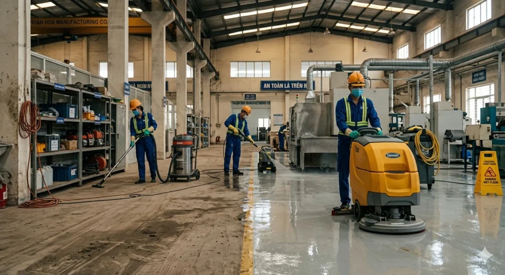 Vệ sinh sau xây dựng tại Huế