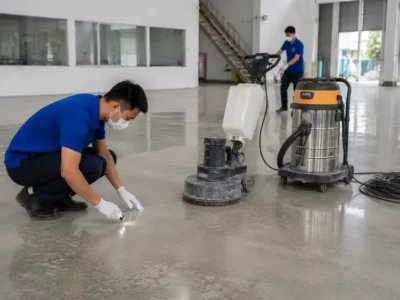 Checklist nghiệm thu sàn bê tông sau khi đánh bóng