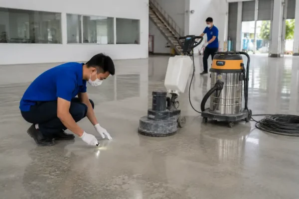 Checklist nghiệm thu sàn bê tông sau khi đánh bóng