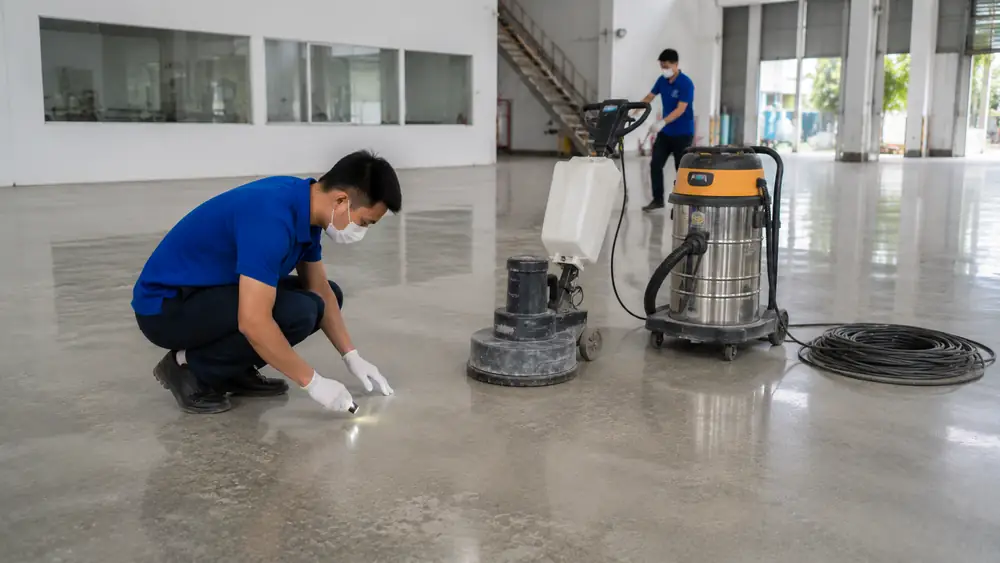 Checklist nghiệm thu sàn bê tông sau khi đánh bóng