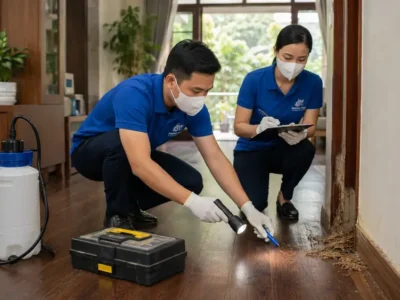 Diệt mối sàn gỗ tại Huế: dấu hiệu cần kiểm tra sớm