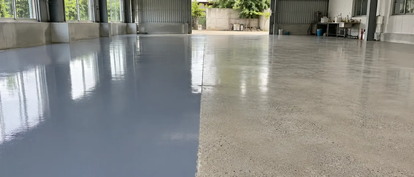 Nên sơn epoxy hay đánh bóng sàn bê tông tại Huế?