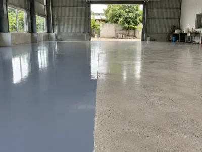 Nên sơn epoxy hay đánh bóng sàn bê tông tại Huế?