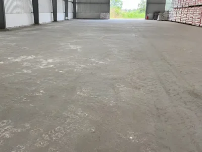 Sàn bê tông nhà phố Huế bị bụi mịn nên xử lý bằng mài hay tăng cứng?