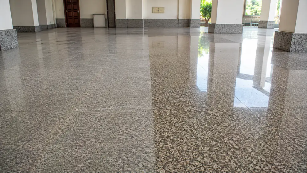 Quy trình đánh bóng sàn đá granit tại Huế gồm những bước nào?