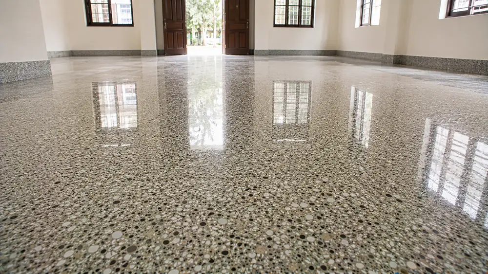 Quy trình đánh bóng sàn đá mài tại Huế gồm những bước nào?