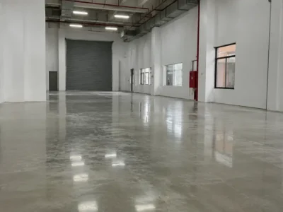 Mài sàn bê tông nhà xưởng đang hoạt động ở Phú Bài nên chia khu vực thế nào?